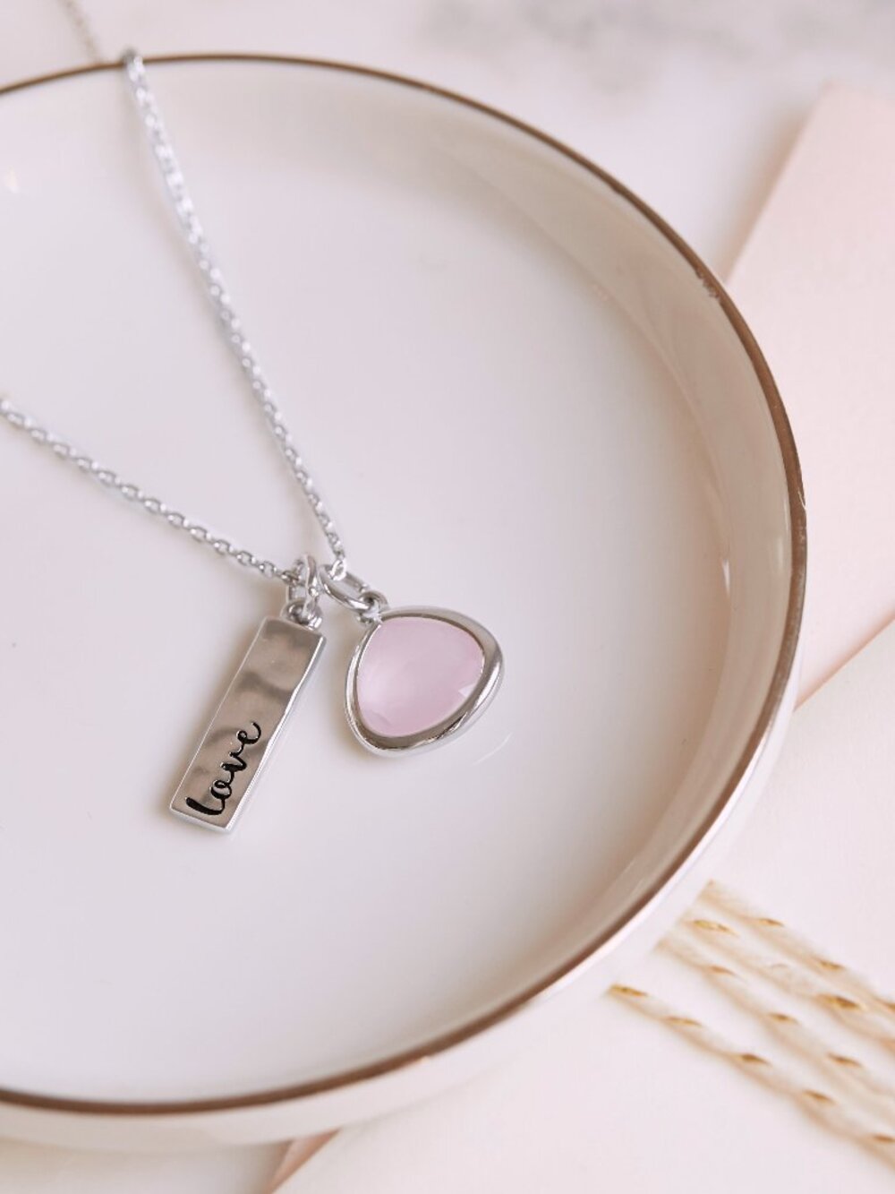 Chloe + Isabel 'Love' Charm Necklace